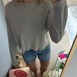 Brandy gray thermal top